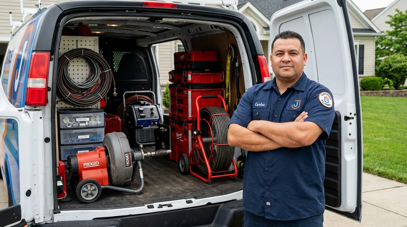 Professional drain cleaning equipment and Johns Plumbing LLC plumber in Rio Rico