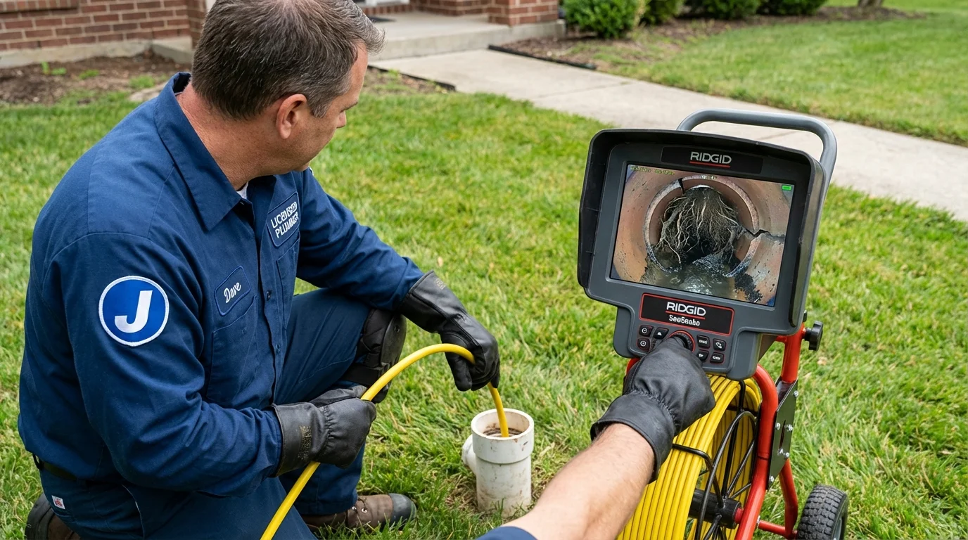 Sewer camera inspection being performed by Johns Plumbing LLC in Rio Rico